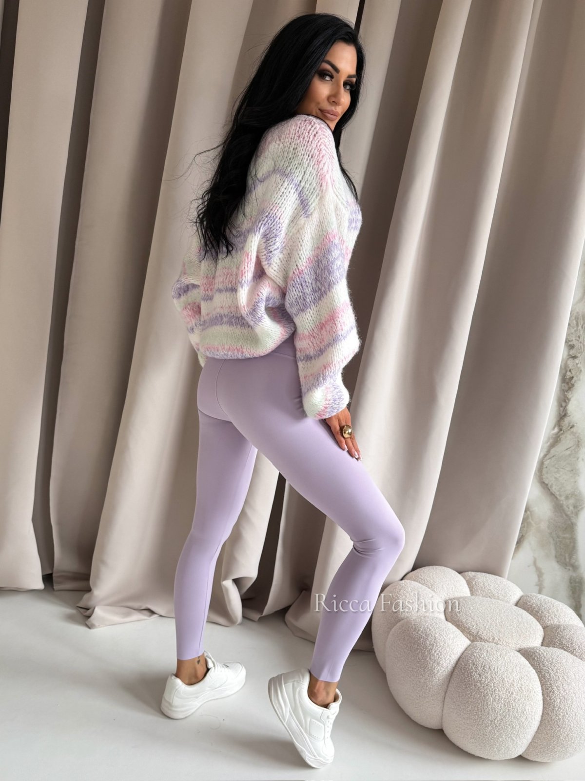 Legginsy z lycrą AZARRO, lila