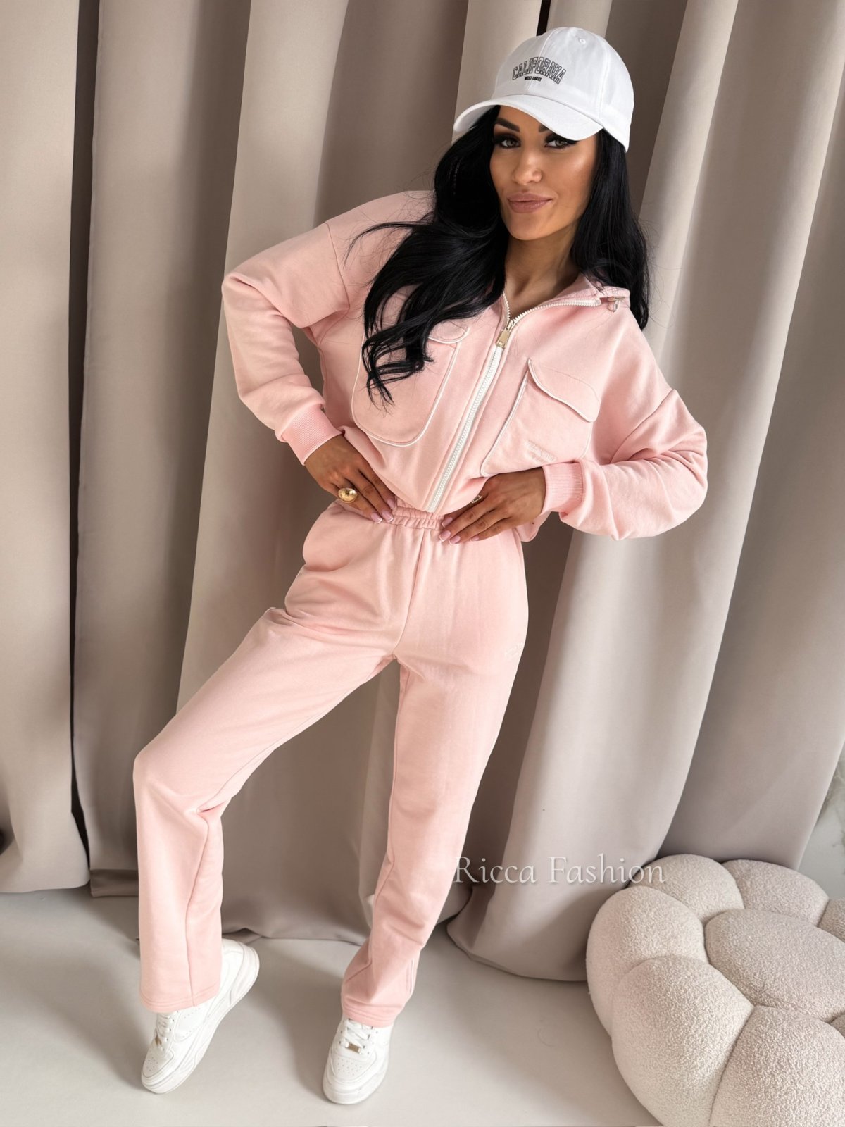 Komplet bawełniany VALERIE, light pink