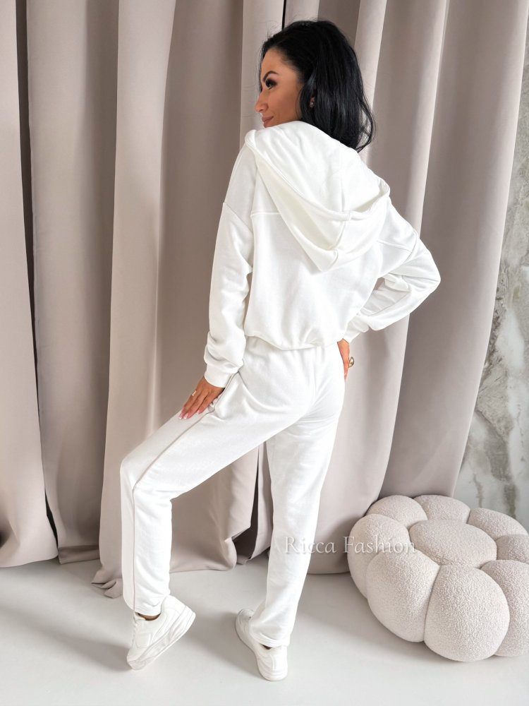 Komplet bawełniany VALERIE, ecru