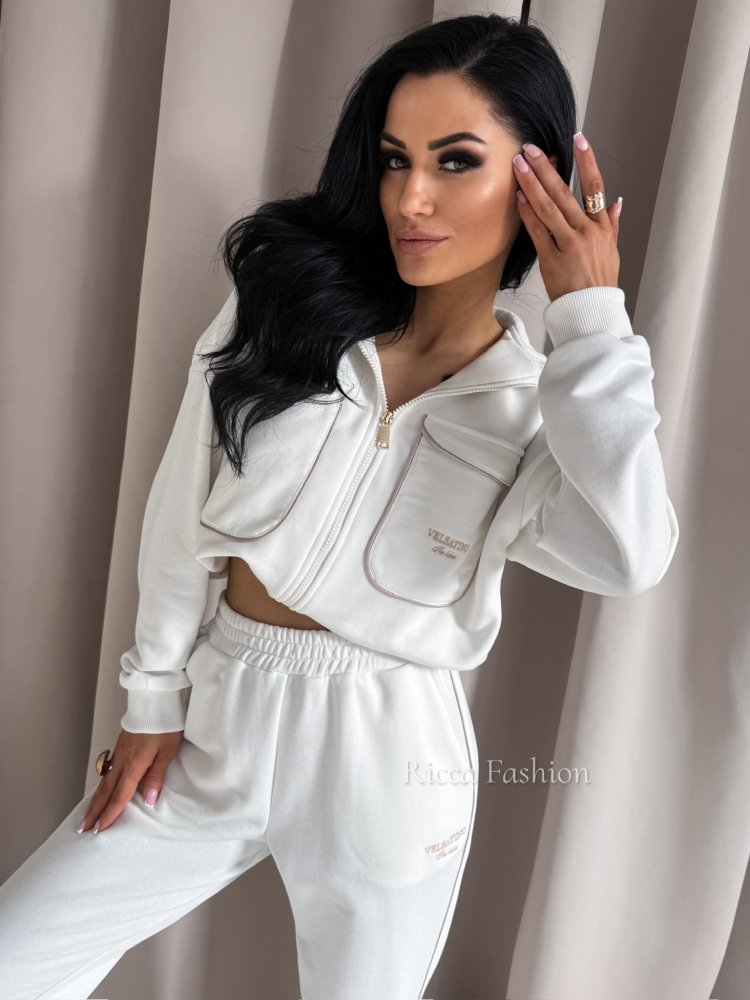 Komplet bawełniany VALERIE, ecru