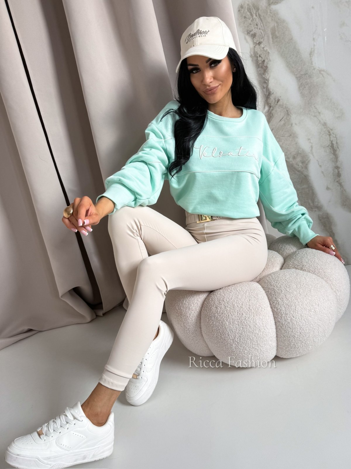 Bluza dresowa VELMA, mint