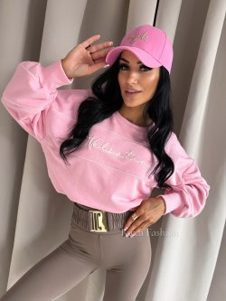 Bluza dresowa VELMA, sweet pink