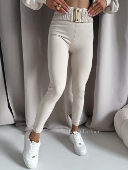 Legginsy z lycrą NOAH, nude