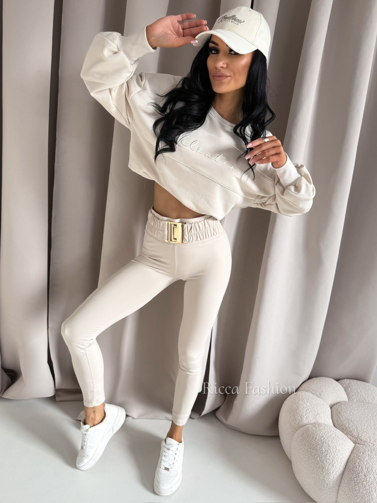 Legginsy z lycrą NOAH, nude