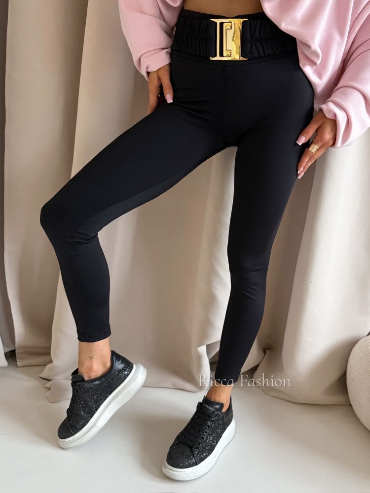 Legginsy z lycrą NOAH, black