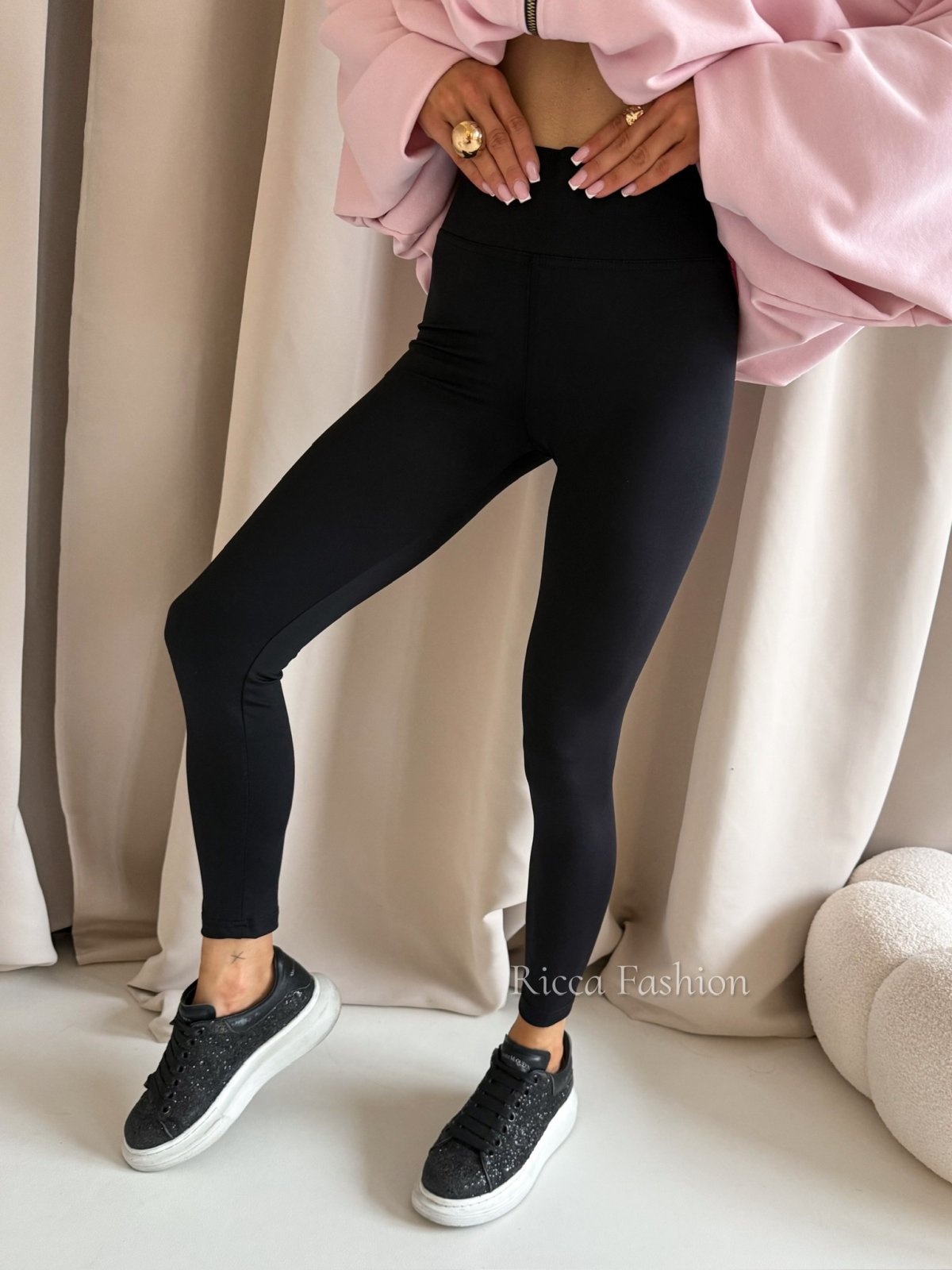 Legginsy z lycry SILK, black