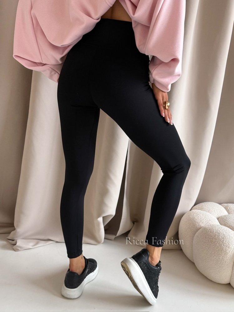 Legginsy z lycry SILK, black