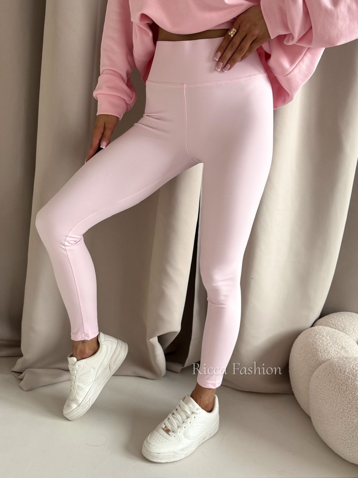 Legginsy z lycry SILK, light pink