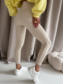 Legginsy z lycry MAROON push up, nude