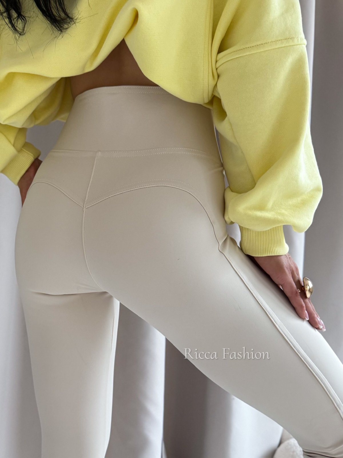 Legginsy z lycry MAROON push up, nude