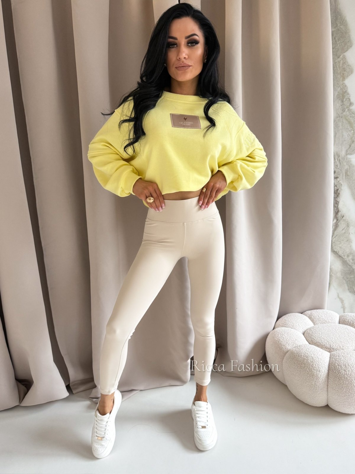 Legginsy z lycry MAROON push up, nude