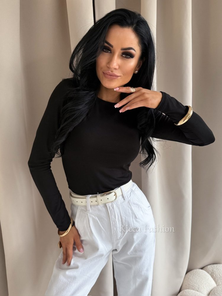 Bluzka z wiskozy RENNI, black