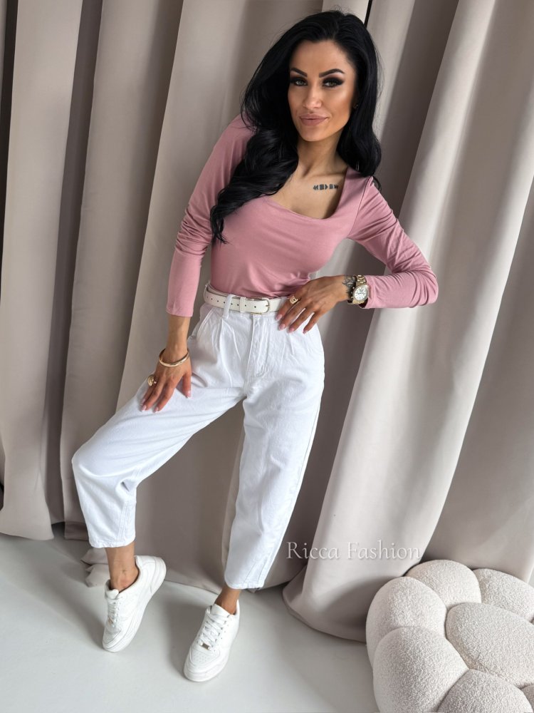 Bluzka basic VIKA, powder