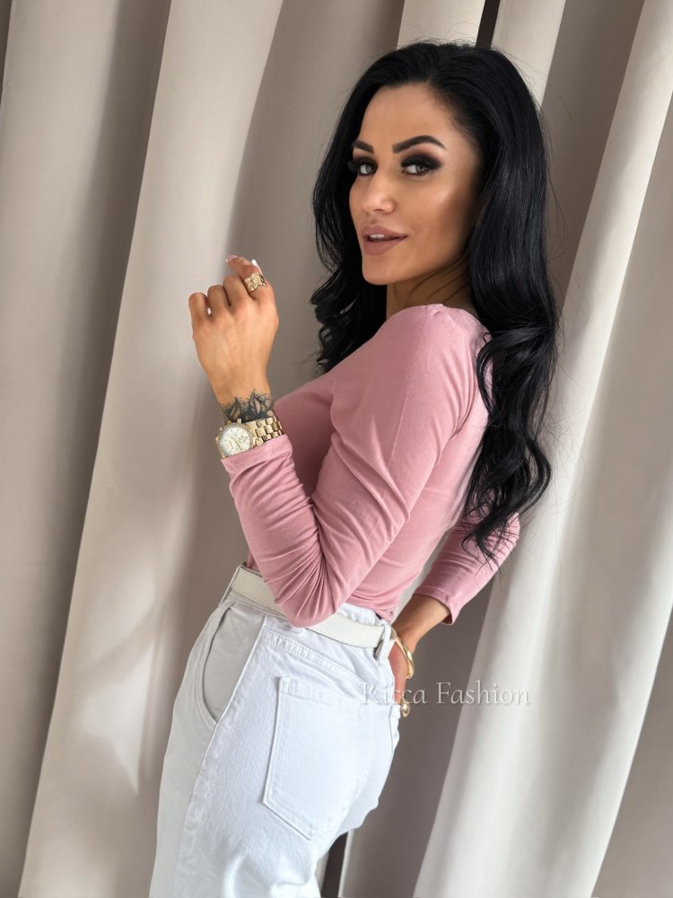 Bluzka basic VIKA, powder