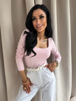 Bluzka basic VIKA, light pink