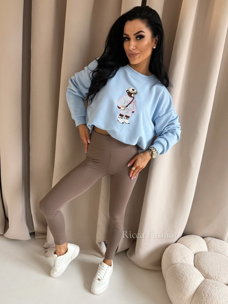 Bluza bawełniana TEDDY, blue