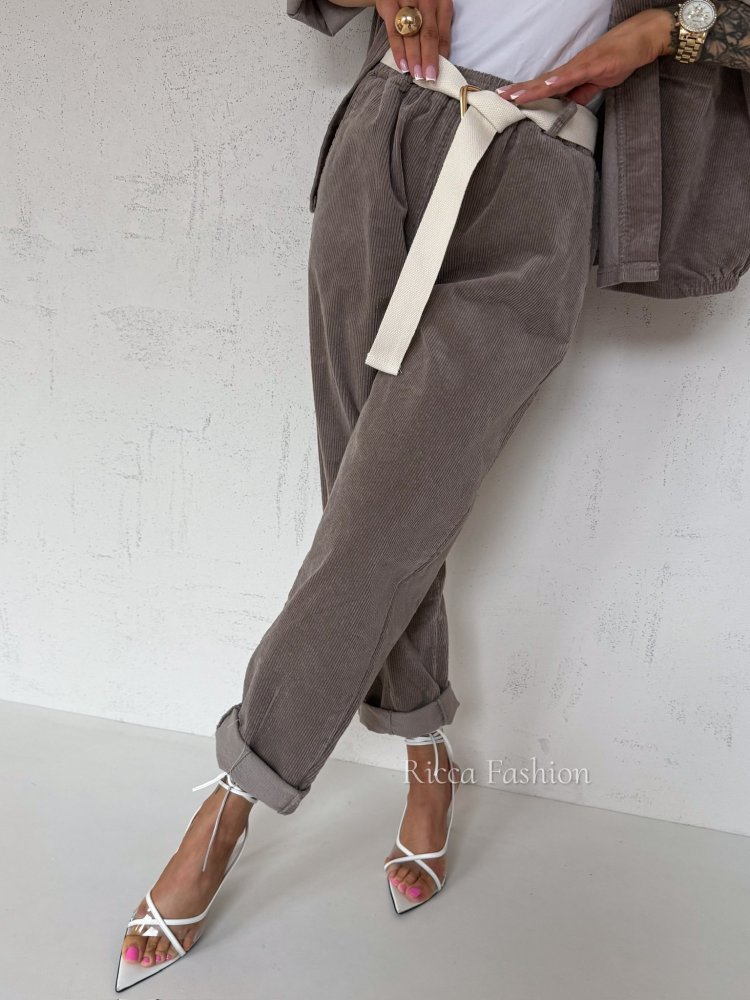 Spodnie sztruksowe BERGAMO,...