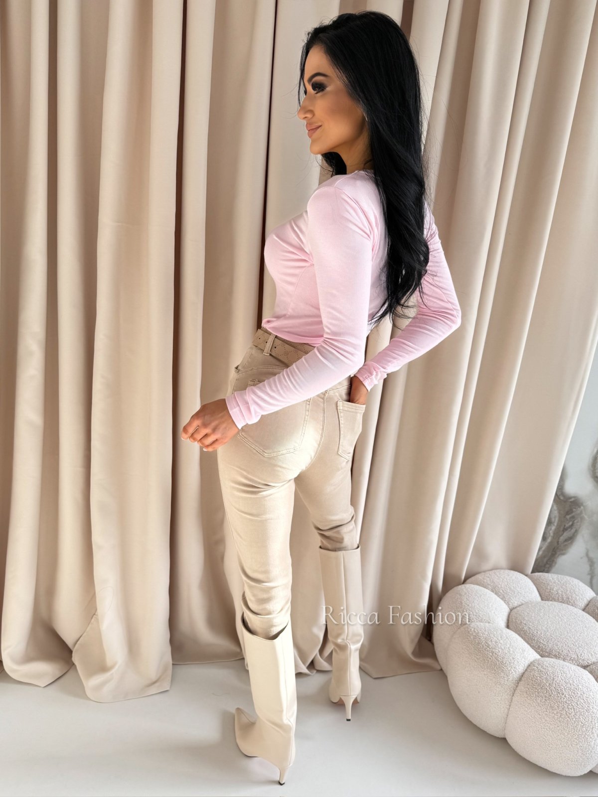 Bluzka z bawełny AURORI, light pink