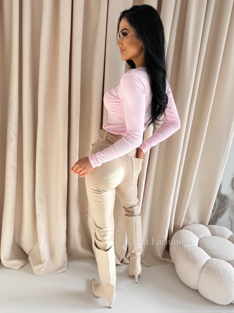 Bluzka z bawełny AURORI, light pink