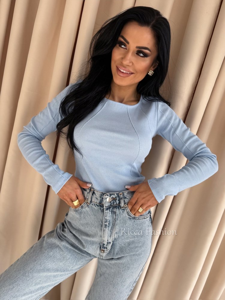 Bluzka prążkowana AMELINE,...