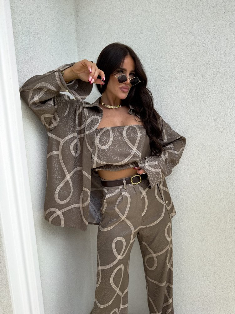 Komplet LAURENT, mokka