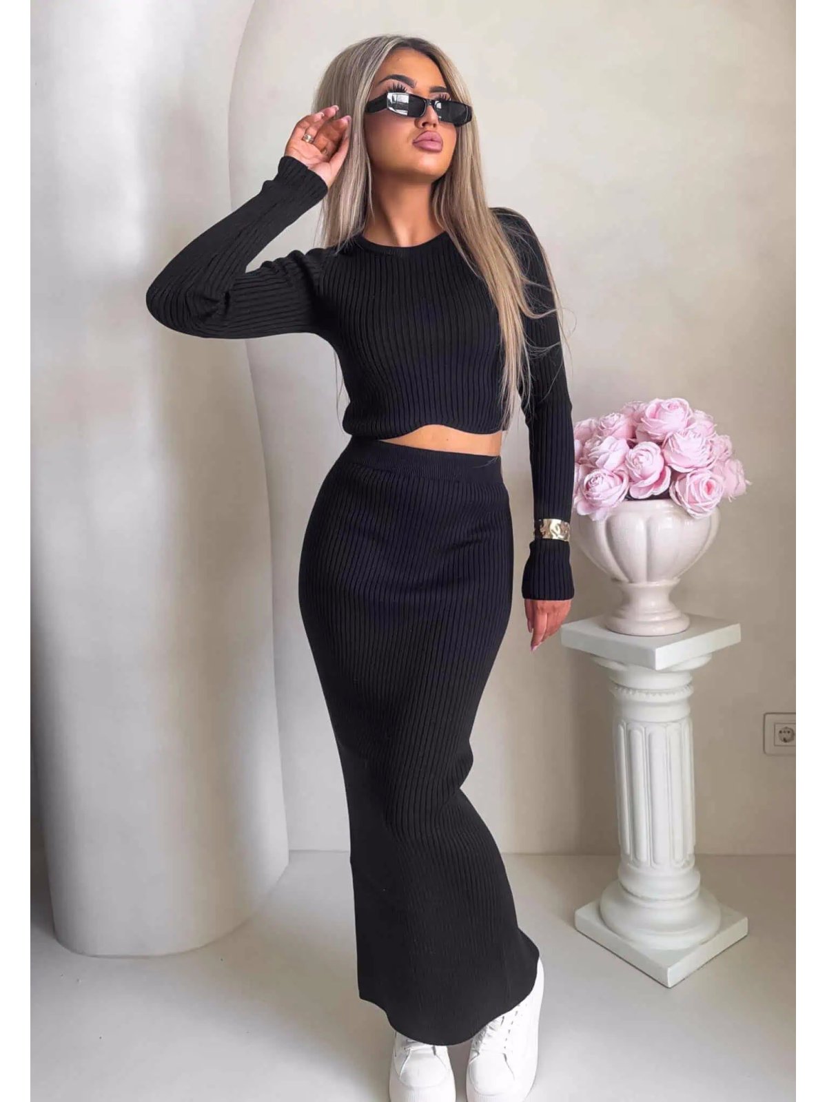 Komplet MELBOURNE, czarny