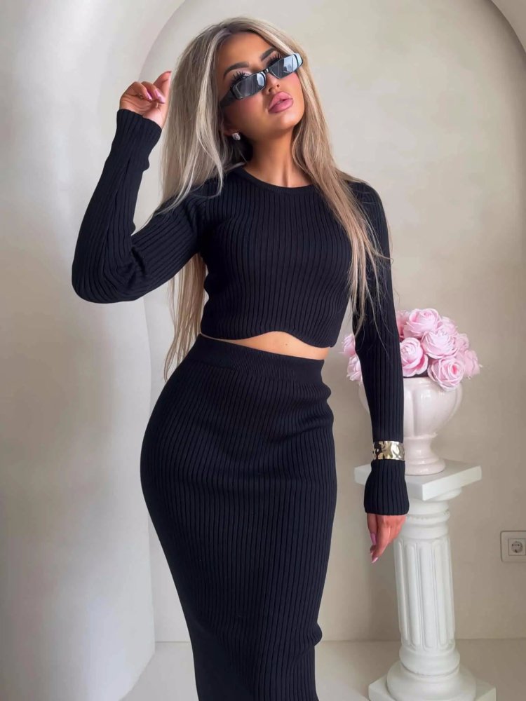 Komplet MELBOURNE, czarny