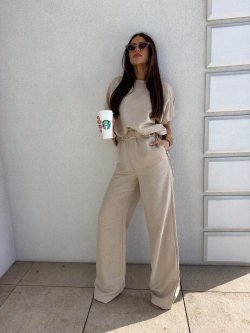 Komplet LUXE, beżowy