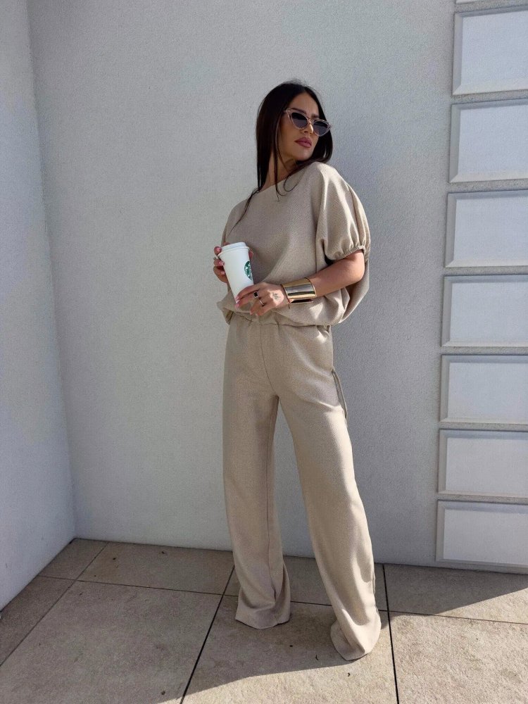 Komplet LUXE, beżowy