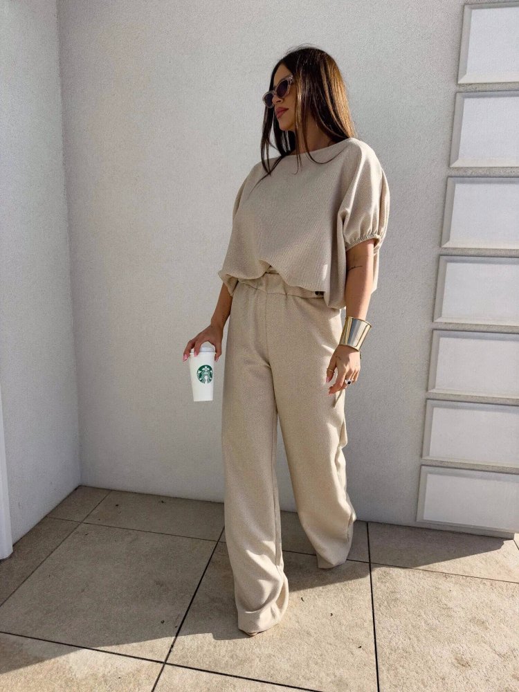 Komplet LUXE, beżowy