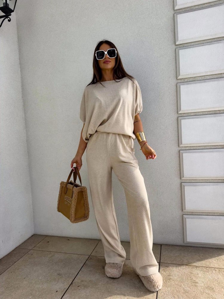 Komplet LUXE, jasny beż