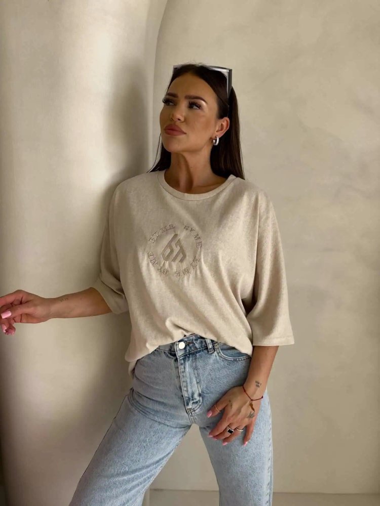 T-shirt NIRVANA, jasny beż