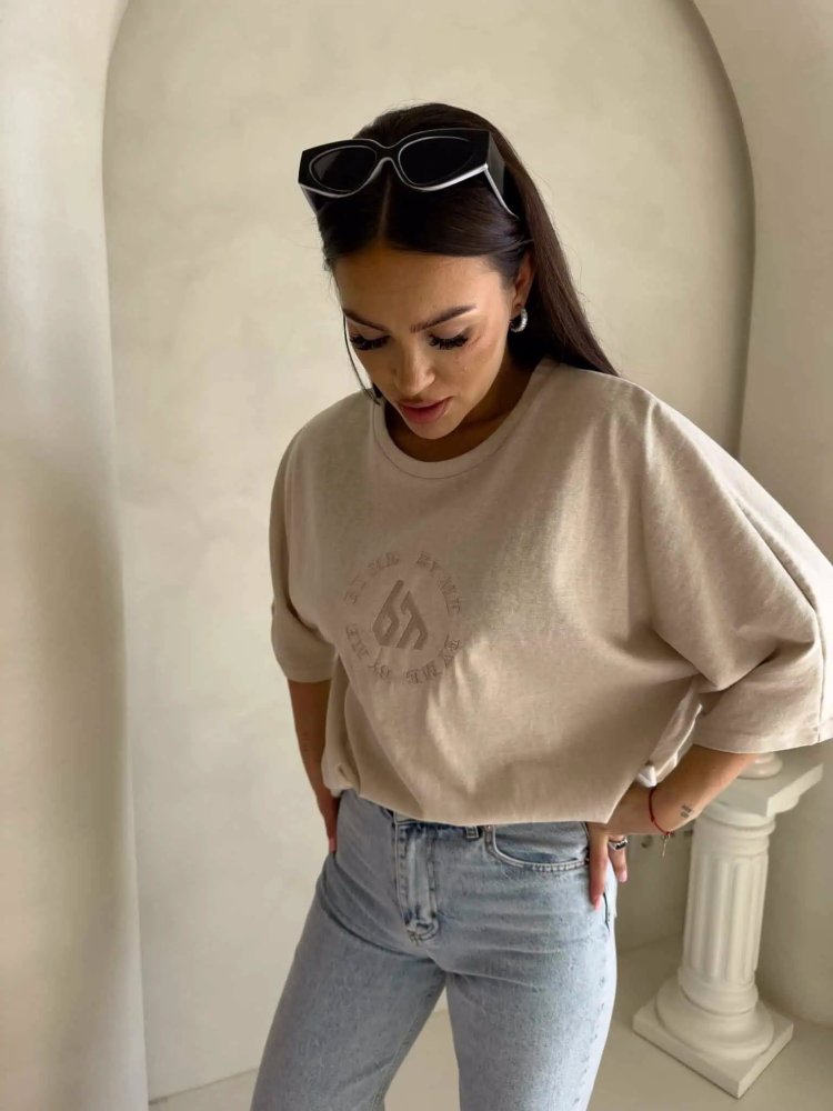 T-shirt NIRVANA, jasny beż