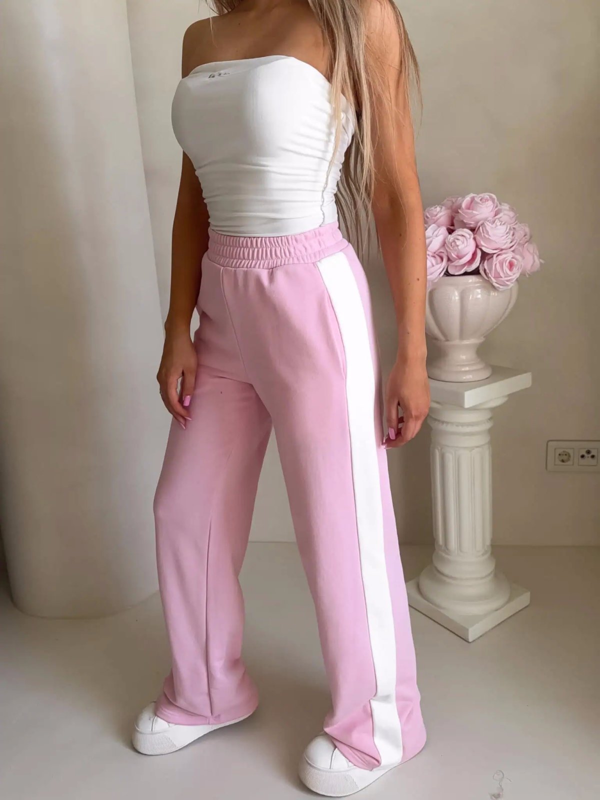 Spodnie dresowe LAMPAS, różowe