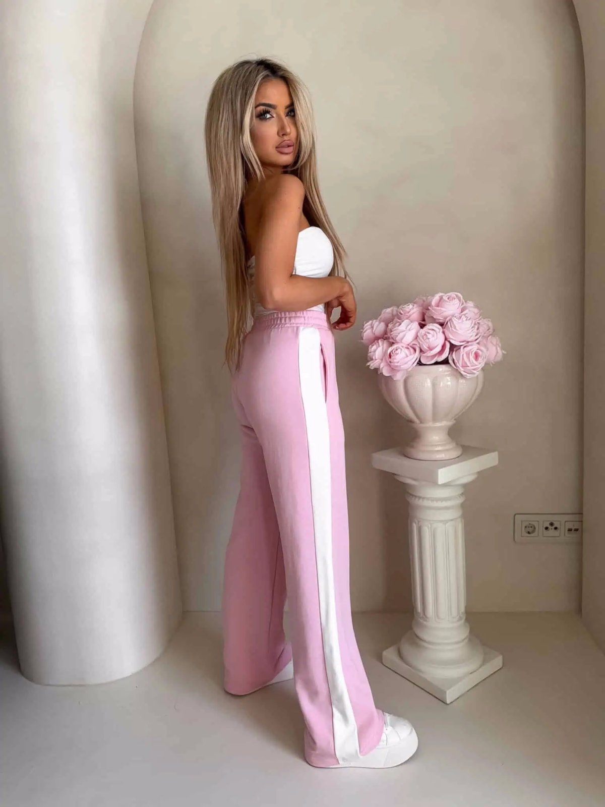 Spodnie dresowe LAMPAS, różowe