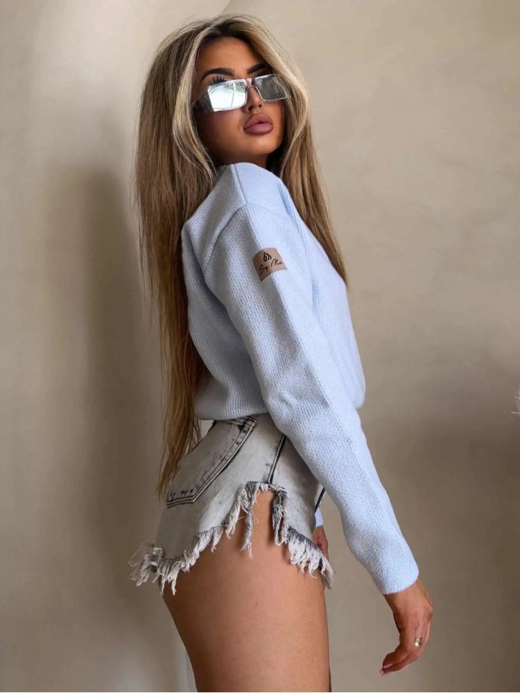 Sweter/bomberka z wełną...