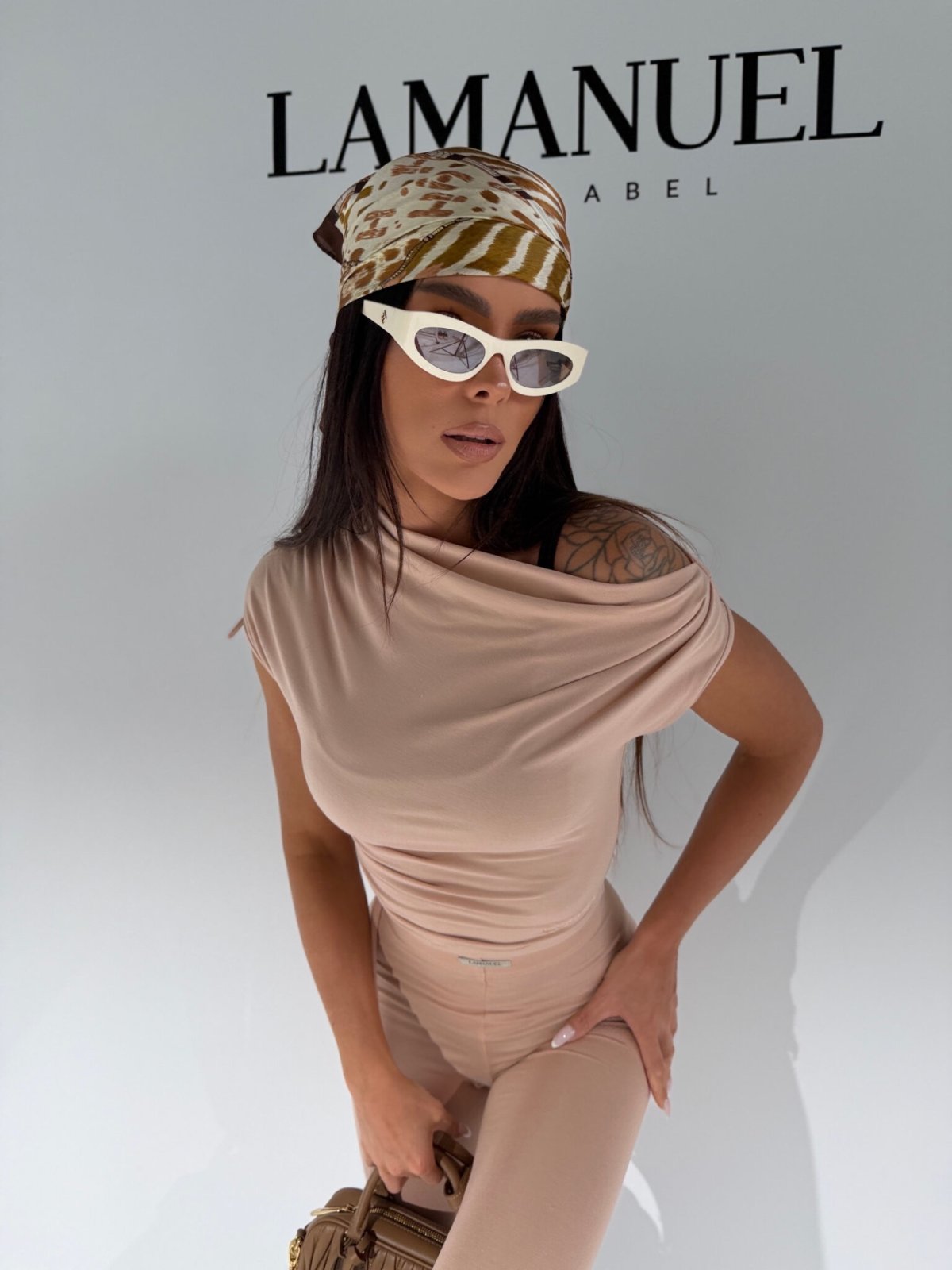 Bluzka/top CHAOS, morela