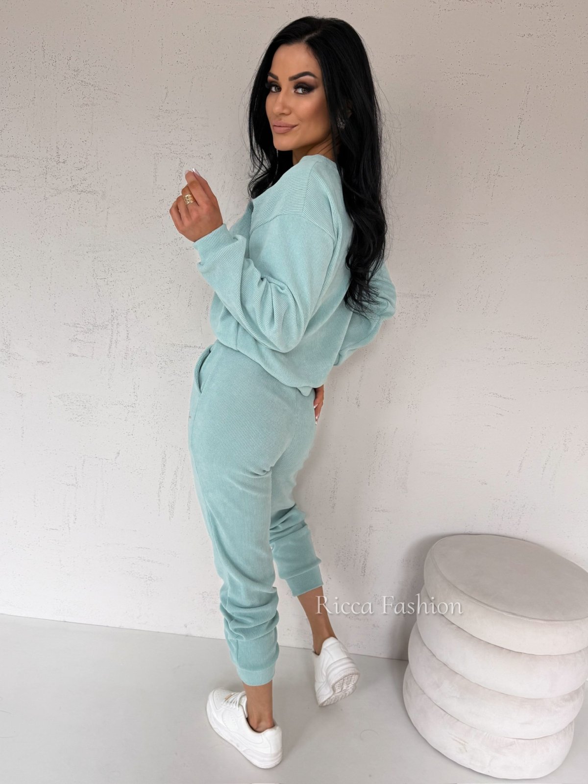 Komplet z wiskozą STAY WITH ME, mint