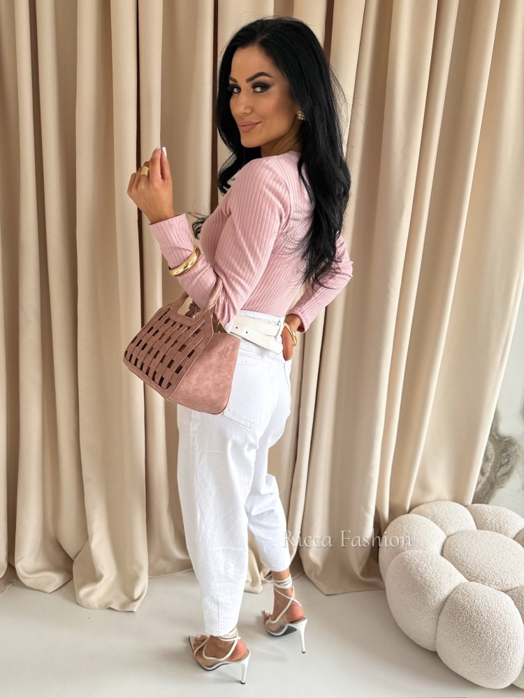 Bluzka bawełniana IMAGINE, powder