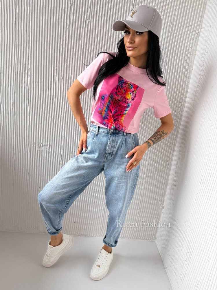 T-shirt bawełniany TIGER,...