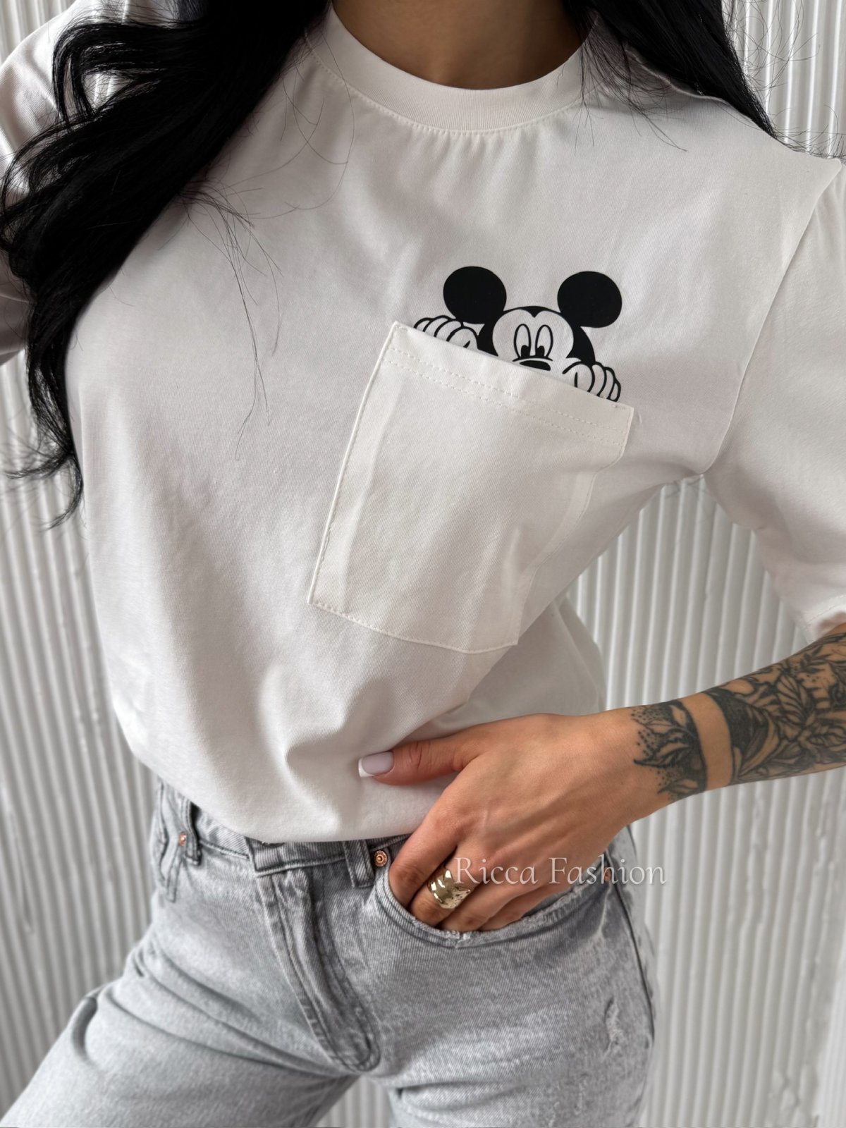 T-shirt bawełniany DISNEY, white