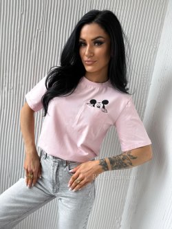 T-shirt bawełniany DISNEY, light pink