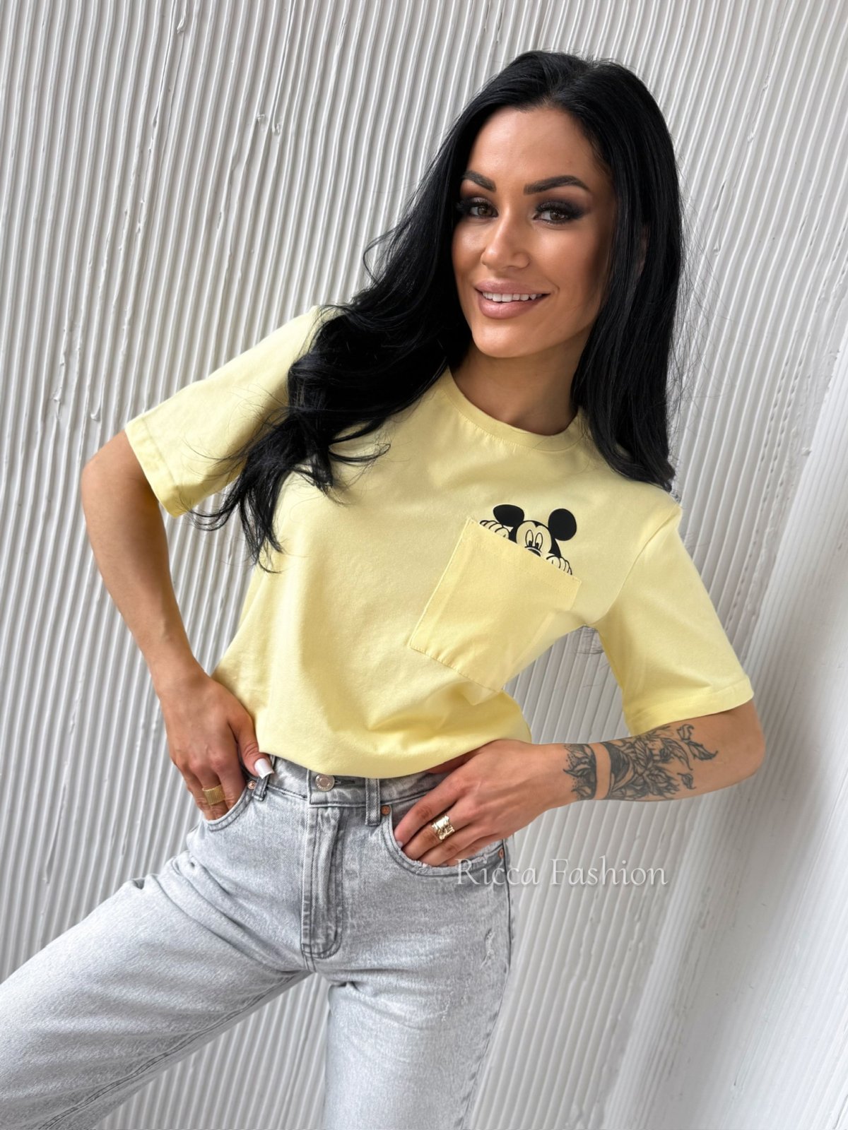 T-shirt bawełniany DISNEY, banana