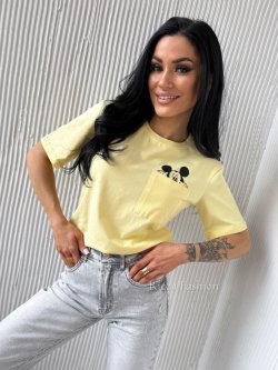 T-shirt bawełniany DISNEY, banana