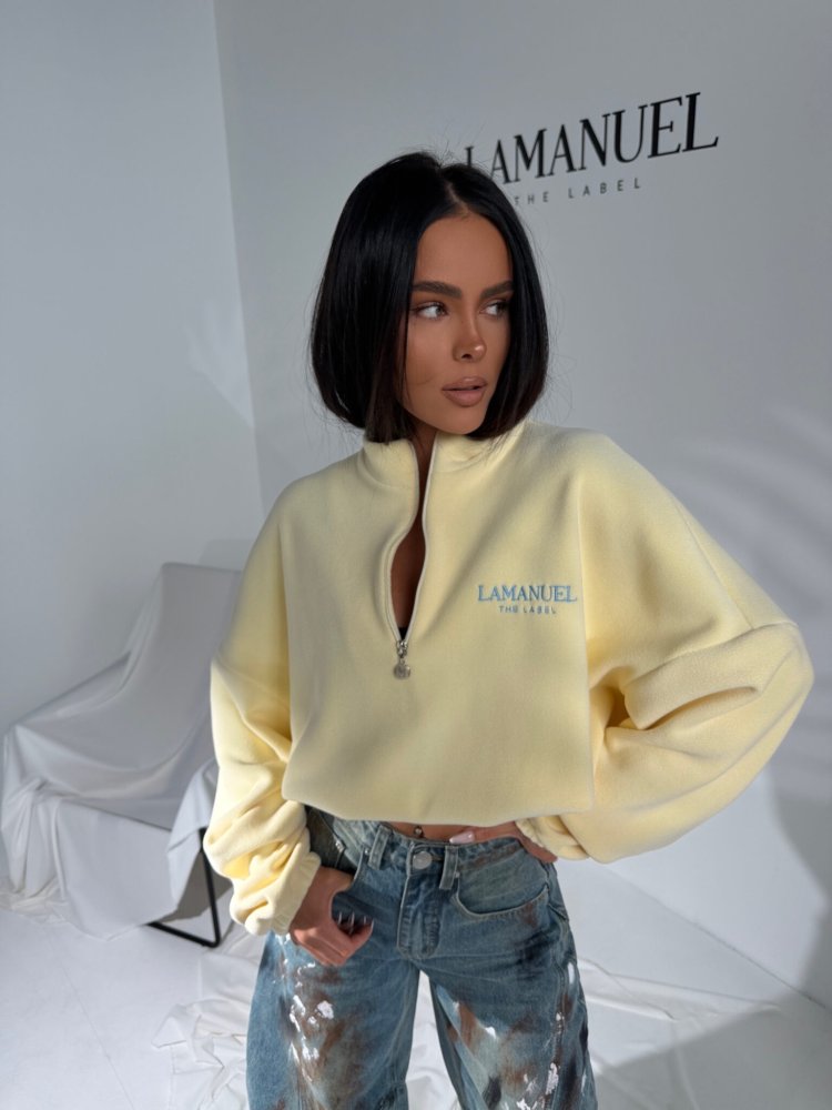 Bluza polarowa WARM UP, lemon