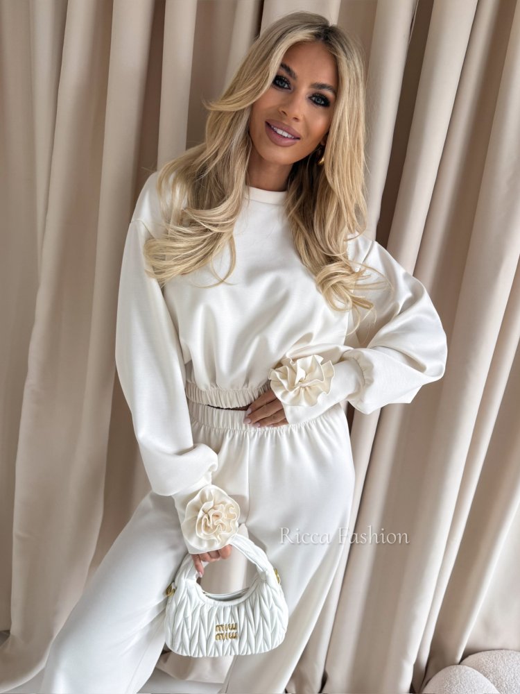 Komplet masełkowy FLOSSI, ecru