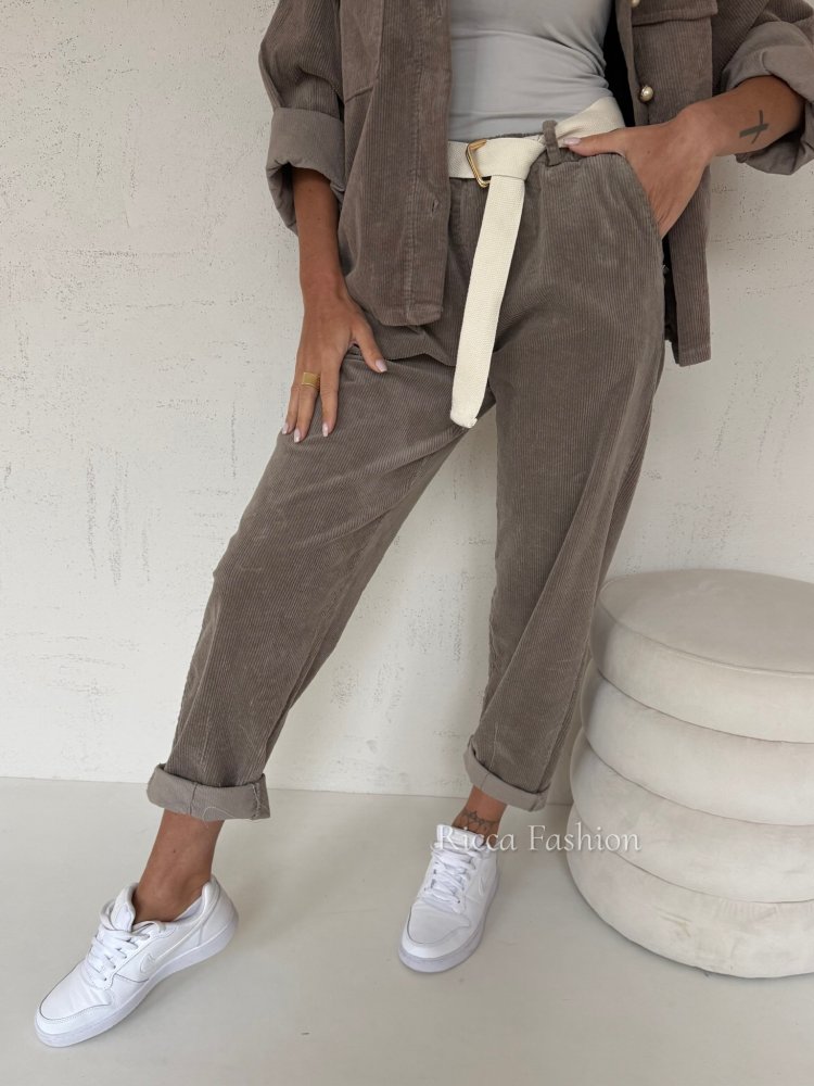 Spodnie sztruksowe BERGAMO,...