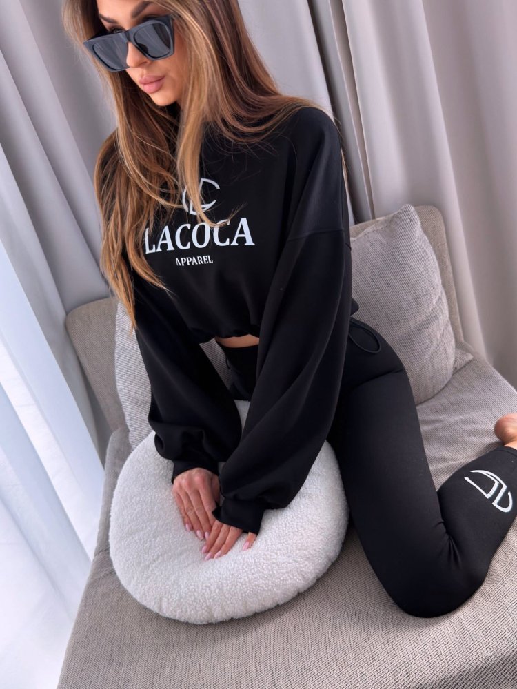 Komplet bawełniany FLEX, black