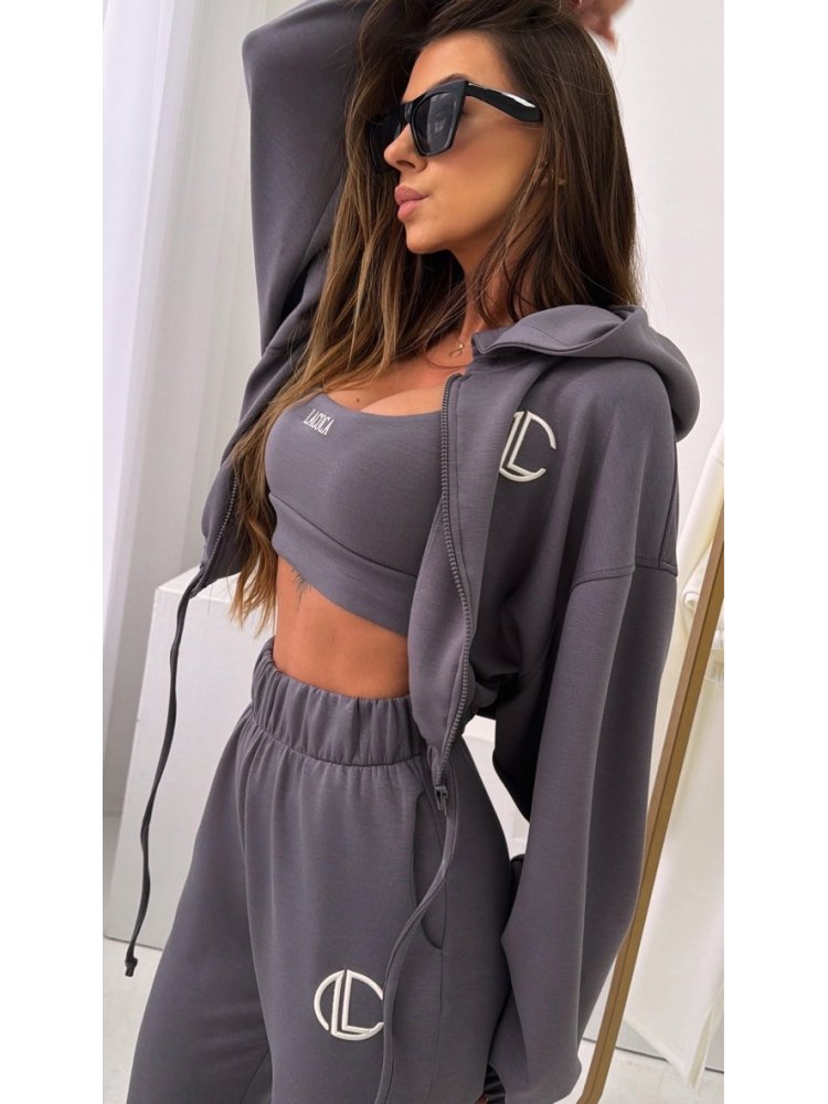 Komplet 3w1 z wiskozy MUSE, graphite