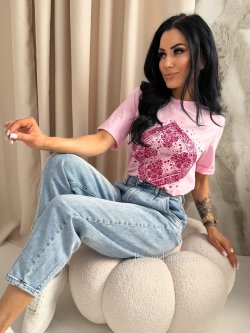 T-shirt NERO, sweet pink